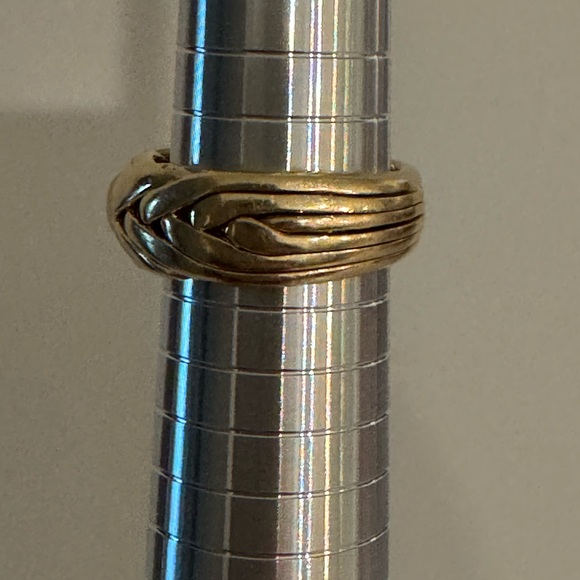 Jose Grant Men’s 14K Gold 6 Band Puzzle Ring Sz 9. - Picture 5 of 8